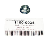 Nut, Flanged 5/16-18 Zinc Plated w/Locking Ribs - Rivera Primo