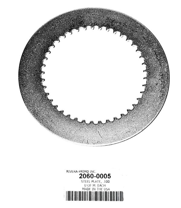 clutch-100-steel-drive-plate-od-590-approx-725326 Clutch, .100" Steel Drive Plate - O.D. 5.90" Approx. - Rivera Primo